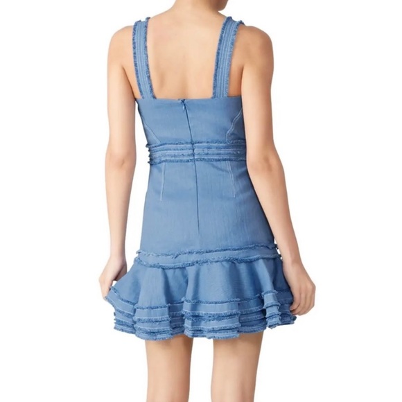 Alexis | Judith Linen and Cotton Ruffled Mini Dress - Picture 2 of 10